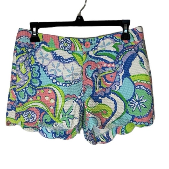 Lilly Pulitzer Conch Republic Buttercup shorts size 0 - Picture 1 of 8